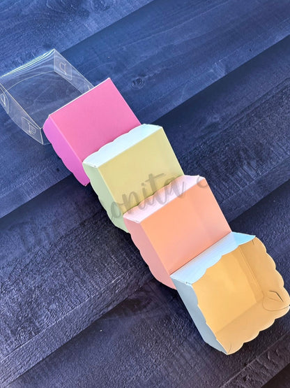 One Pc Brownie Box with transparent Cover