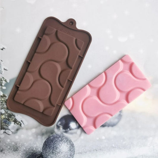 Circular Round Puzzles Chocolate Bar Silicon Moud