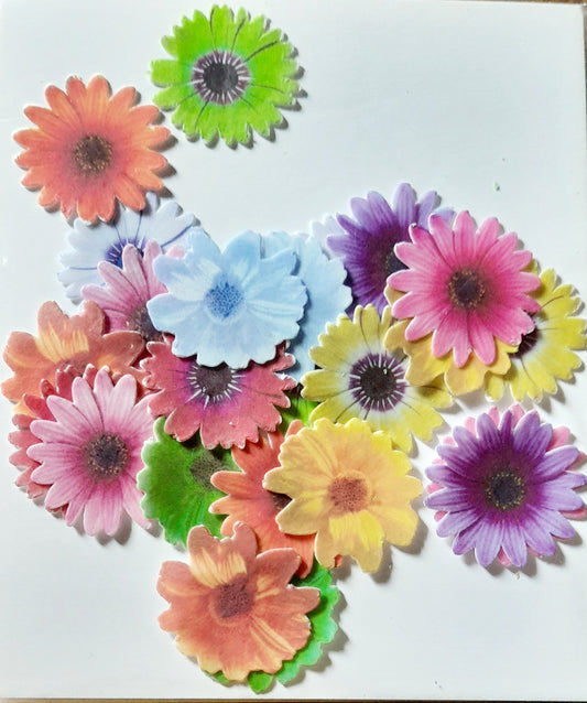 2D flowers cutouts – wafer cutouts