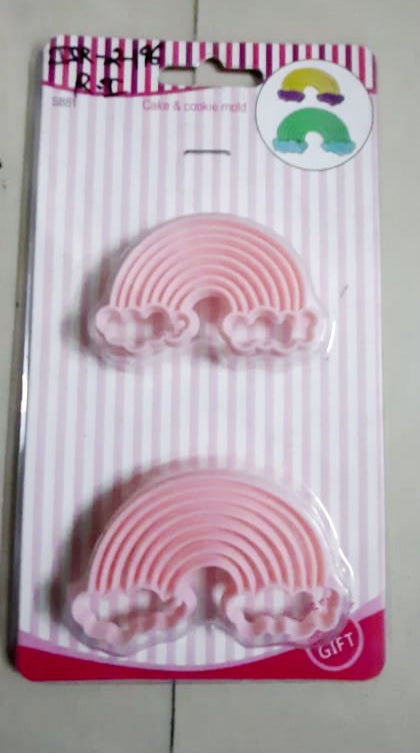 Rainbow With Clouds Cookie Cutters And Embosser