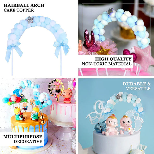 Pom pom Cake topper