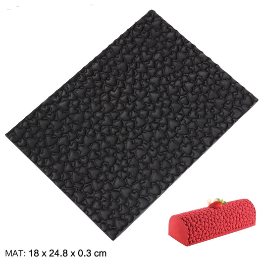 Heart Silicone Baking-Decorating Impression Mat