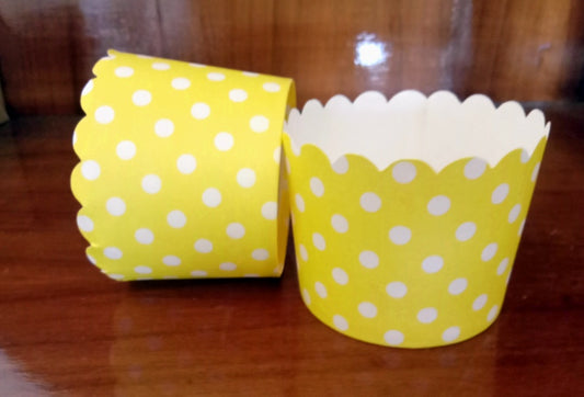 Polka Dots Bakeable Muffin Cup Cakes Moulds