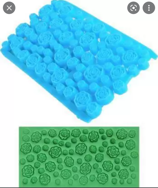 Rose Design Fondant Embosser Mould