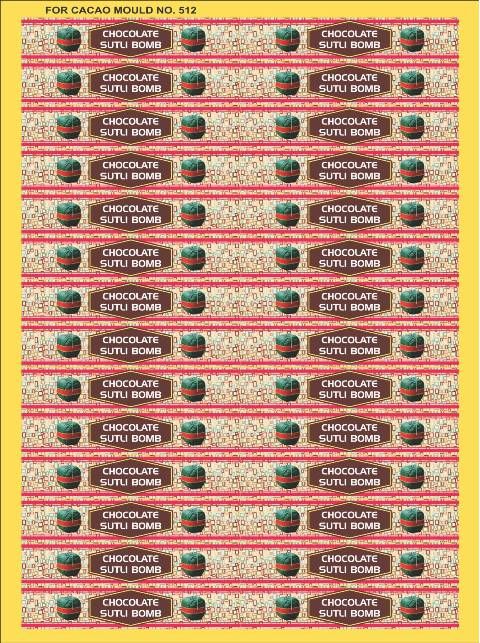Sticker - Cacao 512 Pack of 1 Sheet